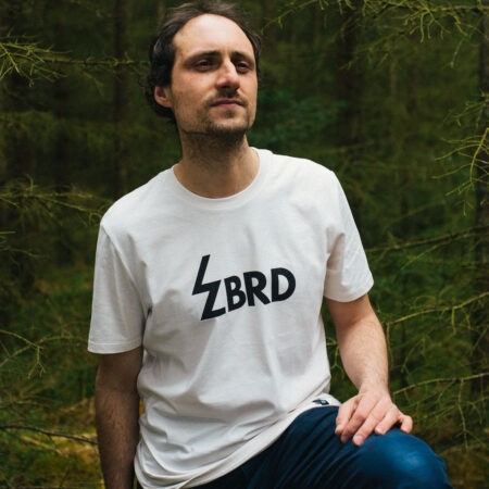 Pánské triko z biobavlny ZBRD (krémově bílá) - ZBRD