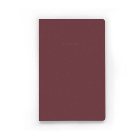 Doller Notes Basic tečkovaný bordeaux