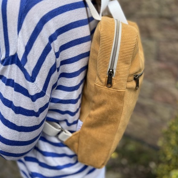 Batoh kari yellow manšestr - Ta Anna Bags