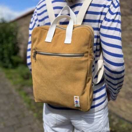 Batoh kari yellow manšestr - Ta Anna Bags