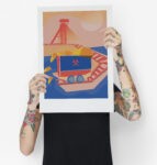 Grafika A3 – Bánský vozík – Jan Michoin