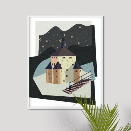 Grafika A3 - Dotek historie zámek - Jan Michoin (Kopírovat)