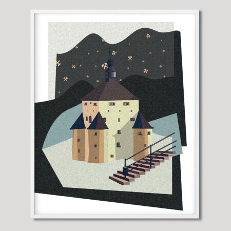 Grafika A3 - Dotek historie zámek - Jan Michoin (Kopírovat)