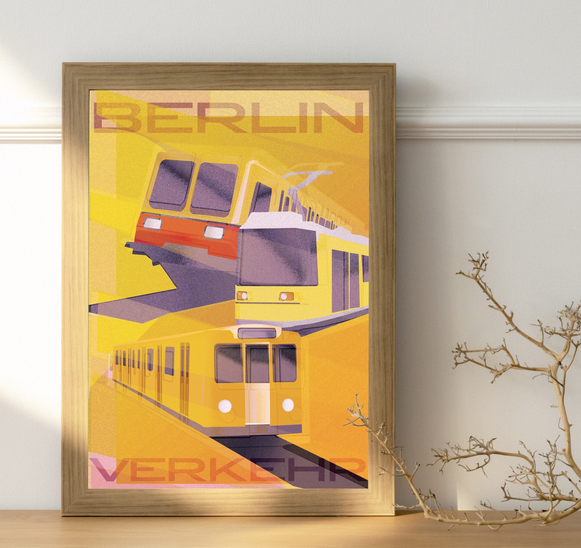 Grafika A3 - Berlin Verkehr - Jan Michoin Grafika A3 - Berlin Verkehr - Jan Michoin