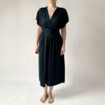 Antracitové variabilní šaty NILPET Bohéme – midi – Convertibles