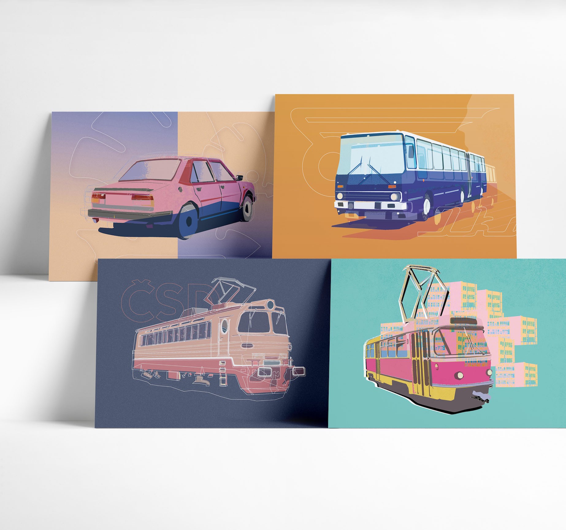 Grafika A3 - Škoda 120 - Jan Michoin Grafika A3 - Škoda 120 - Jan Michoin