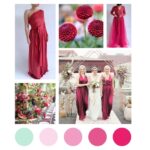 Magenta variabilní šaty NILPLA Bohéme – midi – Convertibles