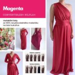 Magenta variabilní šaty NILPLA Bohéme – midi – Convertibles