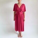 Magenta variabilní šaty NILPLA Bohéme – midi – Convertibles