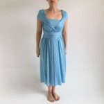 Světle modré variabilní šaty NILPLA Bohéme – midi – Convertibles