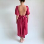 Magenta variabilní šaty NILPLA Bohéme – midi – Convertibles