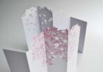 Přání RŮŽE MAGENTA – PORIGAMI