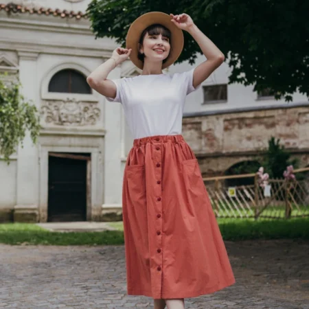 Oranžová sukně Lina - Reparáda