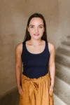 Tmavě modré bamboo tílko Marta – Reparáda