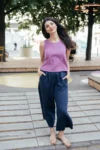 Mušelínový top Rory mauve – Reparáda