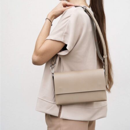 Kabelka Vega nová Taupe - Lii leather