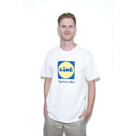 Triko LIDÉ Classic White Tee (pánské/unisex) - KZW