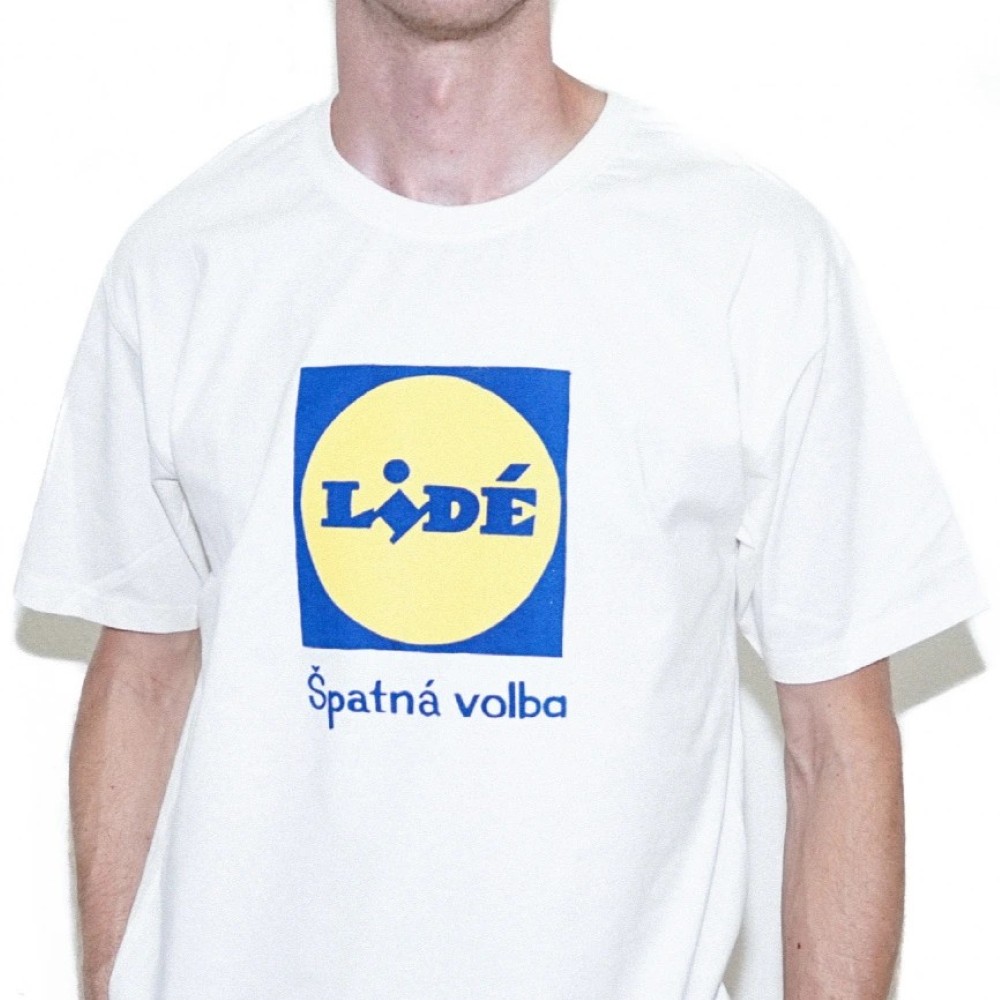 Triko LIDÉ Classic White Tee (pánské/unisex) - KZW Triko LIDÉ Classic White Tee (pánské/unisex) - KZW