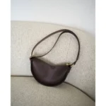 Kabelka Kayra dark brown, zlaté kování – Vena Valnoha