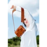 Kabelka Lola brownie, stříbrné kování – Vena Valnoha
