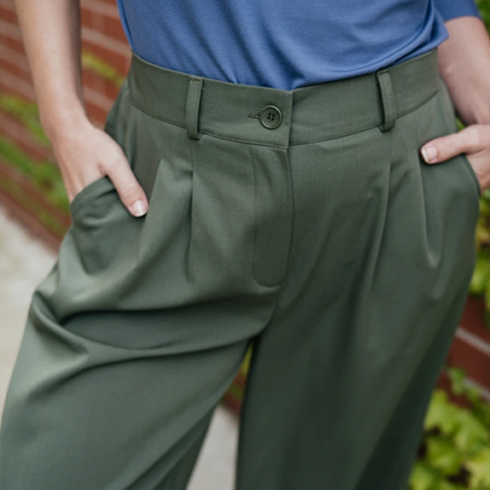Business culottes Michele, khaki - Reparáda