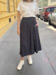 Sukně Rosie dark navy s jemným vzorem Modiva