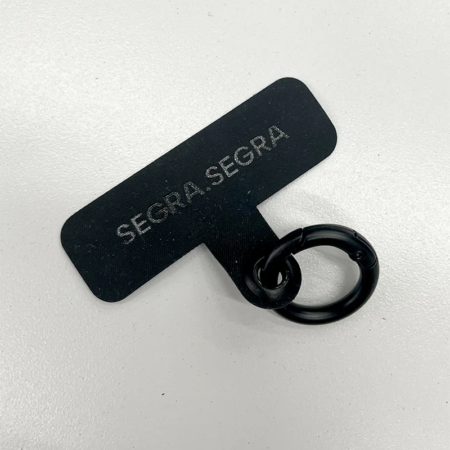 Scrunchie popruh na mobil, černo/fialová - SEGRA.SEGRA